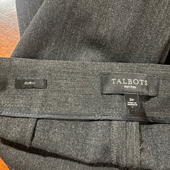 TALBOTS PETITE 2P DRESS PANTS GREY - Picture 9 of 11